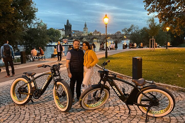 Retro Style E-Bike Night Tour in Prague - Live Guided  - Photo 1 of 23